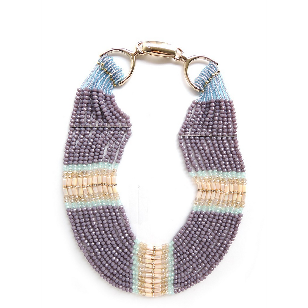 Thumbnail: Necklace 2149 green/purple