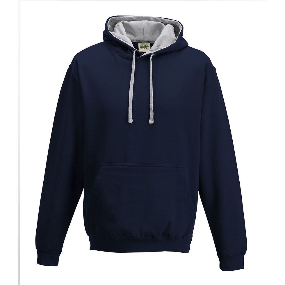 FRENCH NAVY- HEATHER GREY