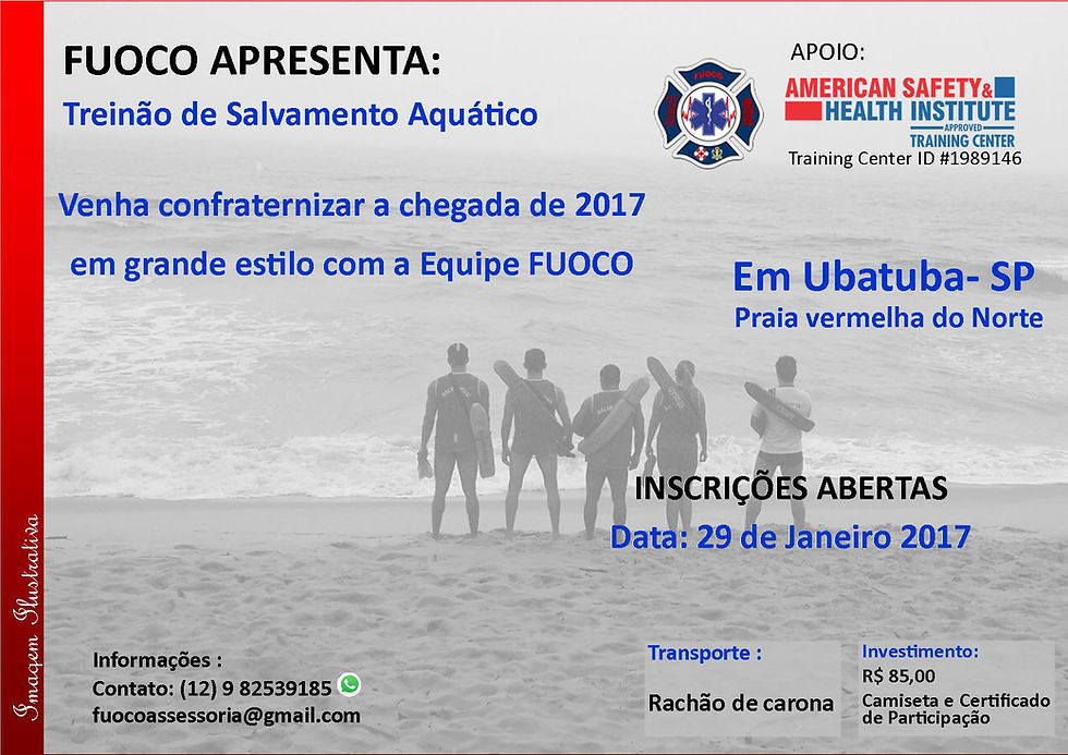 Treinao Salva Vidas em Ubatuba