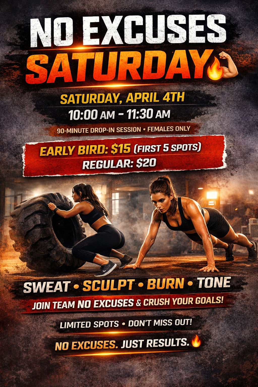 No Excuses Saturday Body Burn