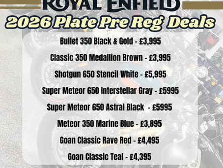 Another Wave of 2026 Pre-Reg Royal Enfield Deals