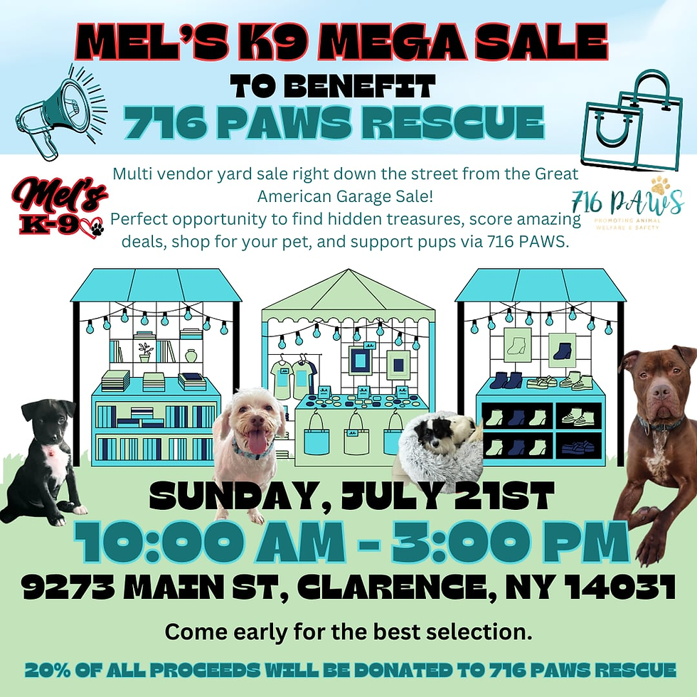 Mel's K-9 Mega Sale