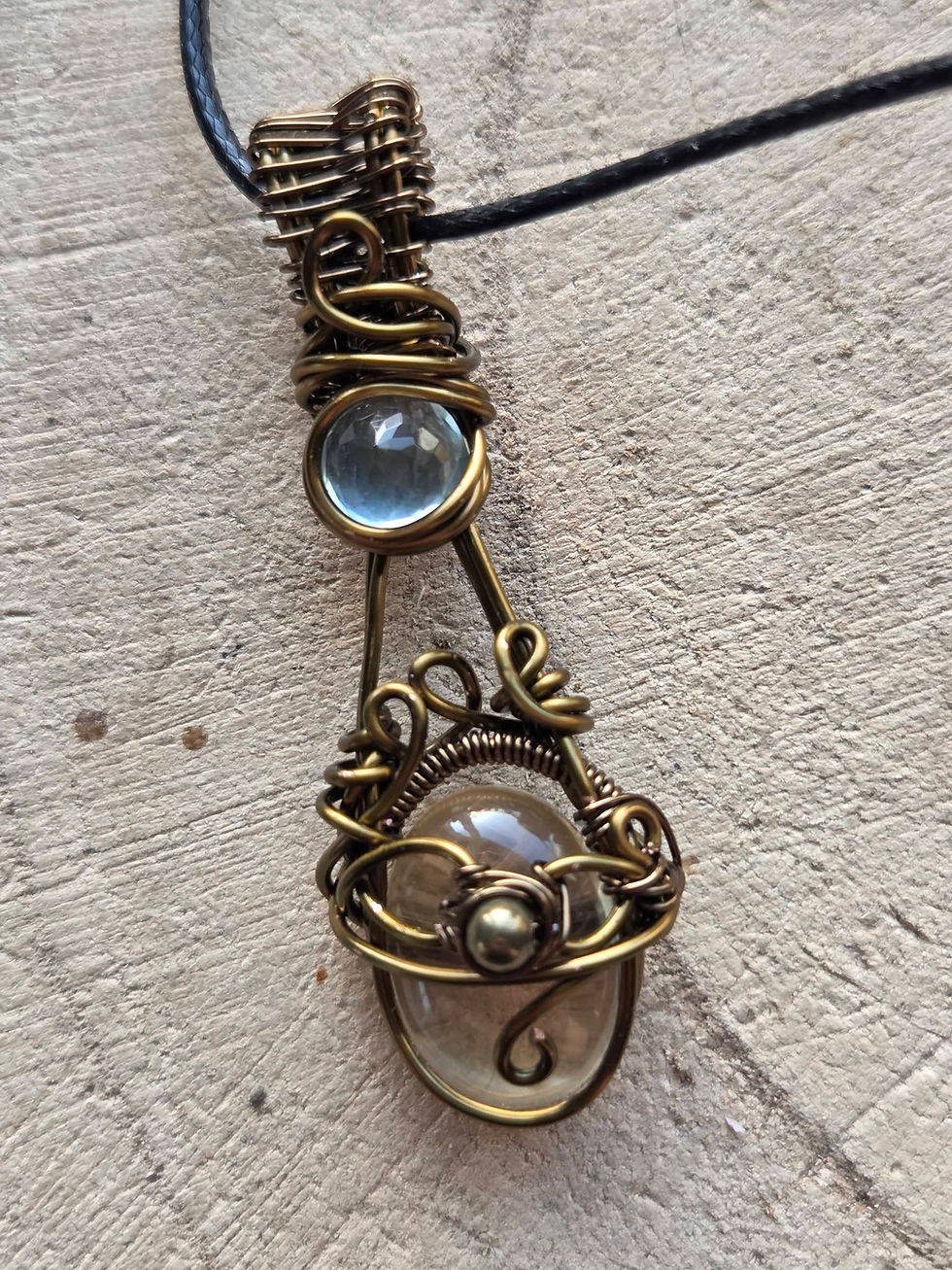 Miniature : Citrine & topaze