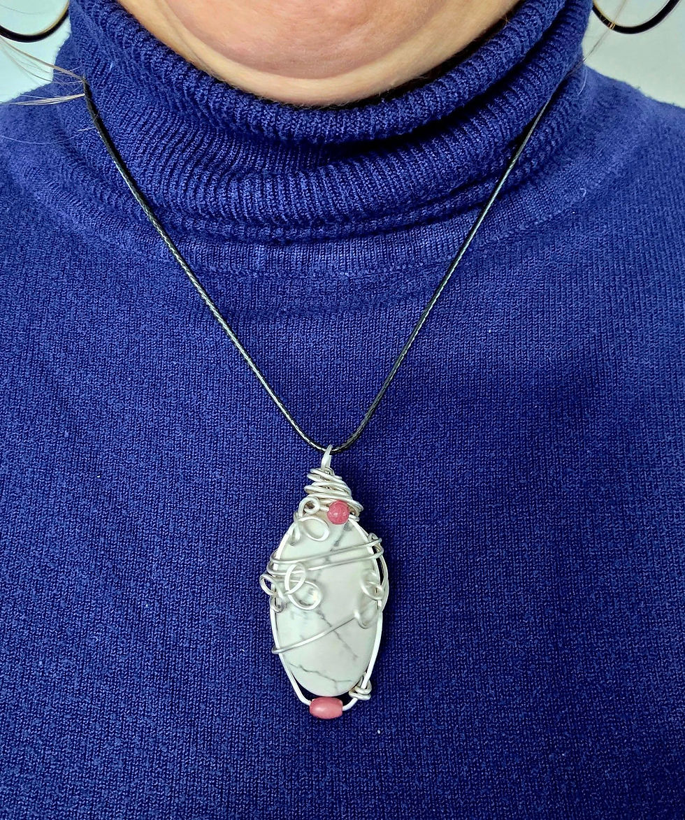 Miniature : Collier howlite