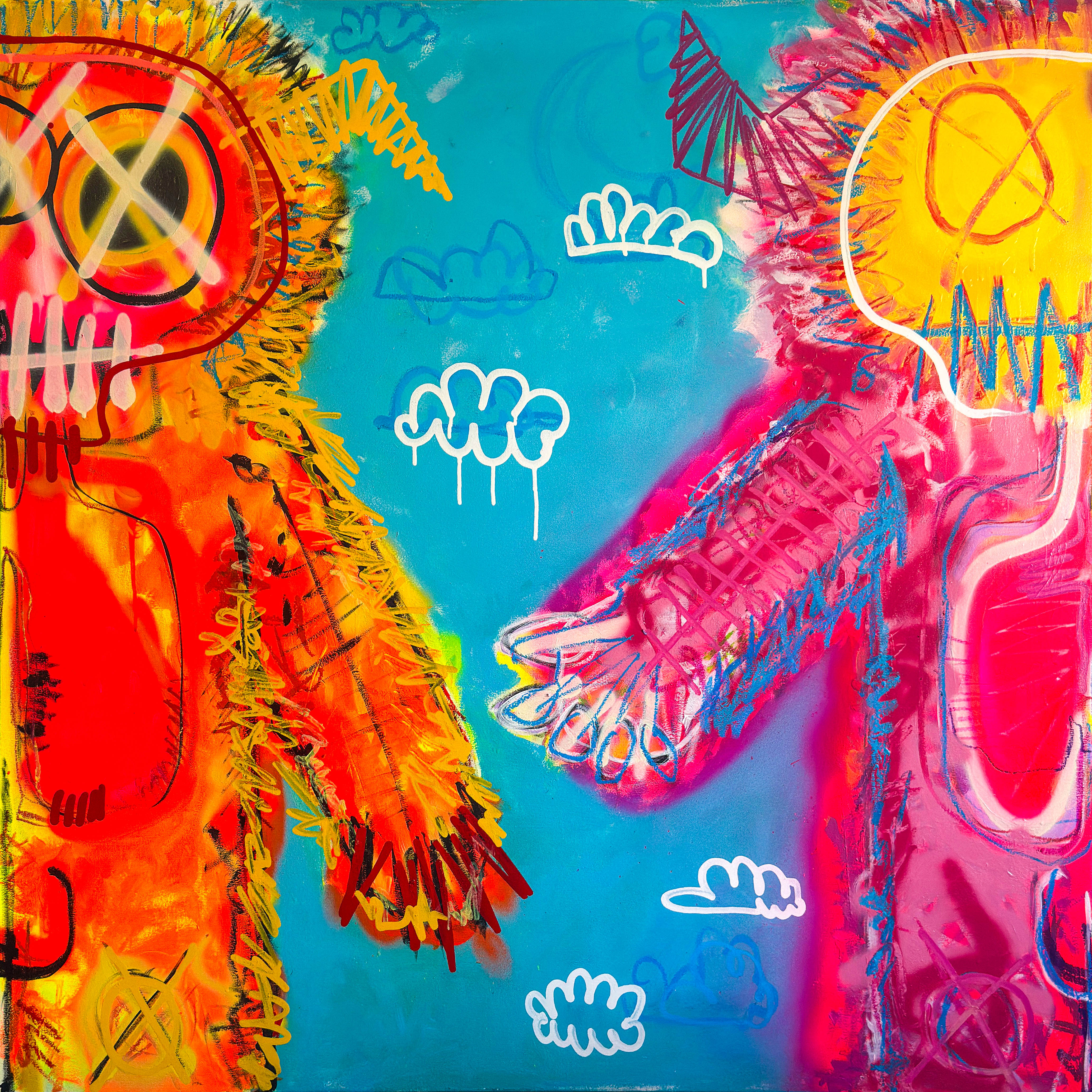 End 120cmx120cm Acrylic and spray paint on canvas, 2026.jpg