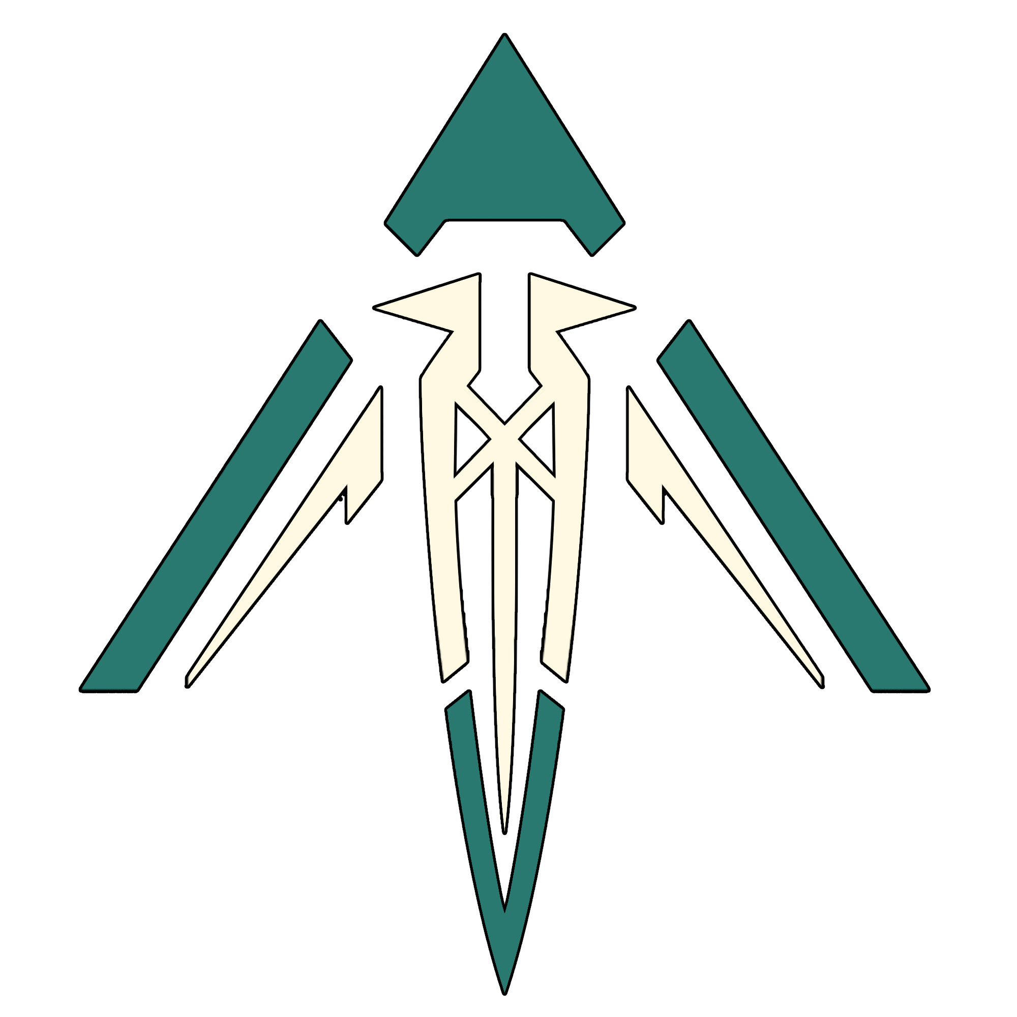 A fan logo for a war faction for DND based on the god Tyr