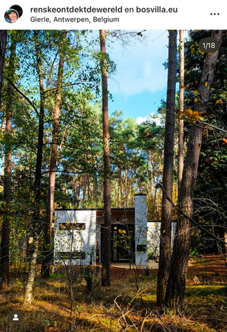 Bosvilla Witte Raaf verborgen tussen de bomen