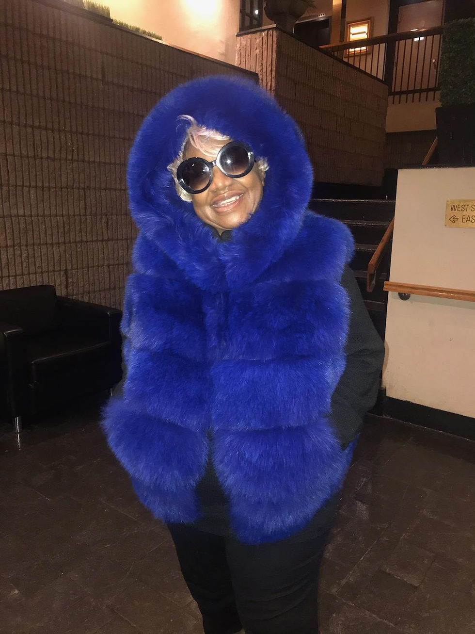 Blue Foxx Vest with Hood