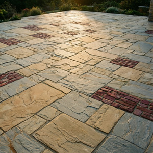 Custom Stone Patio Installation