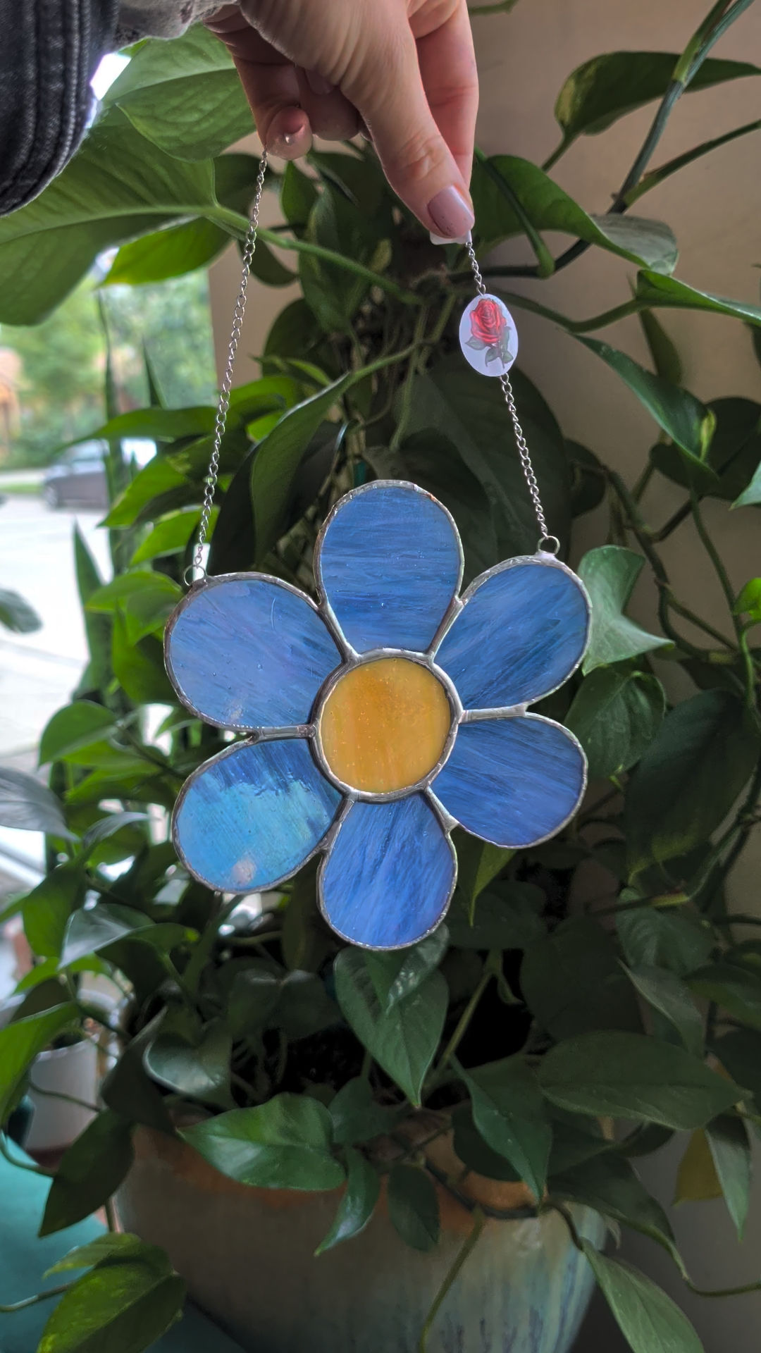 Daisy Stained Glass