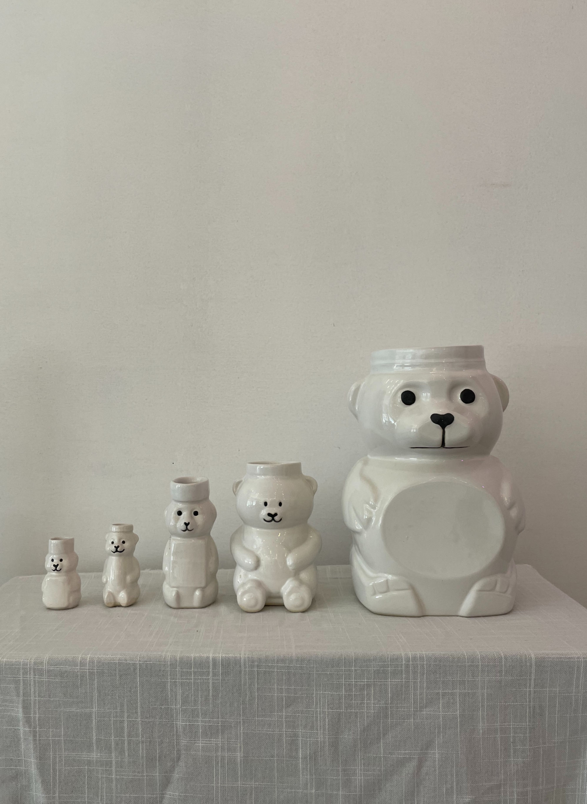Ceramic Honeybear Vases