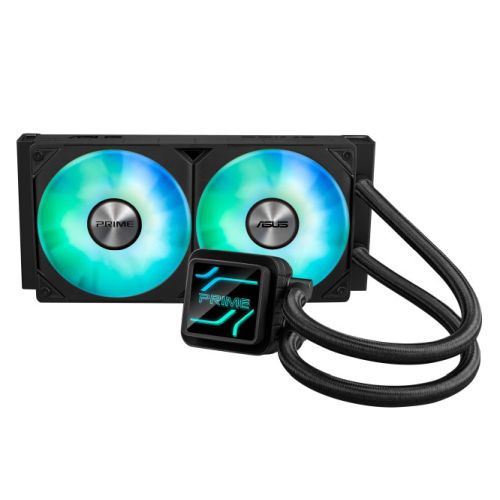 ASUS - Asus PRIME LC 240 ARGB 240mm Liquid CPU Cooler, ARGB Fans, Customisabl...