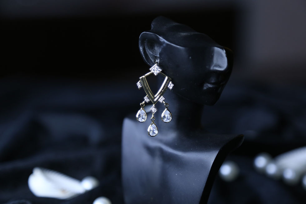 Gold Damla Sallantılı Küpe