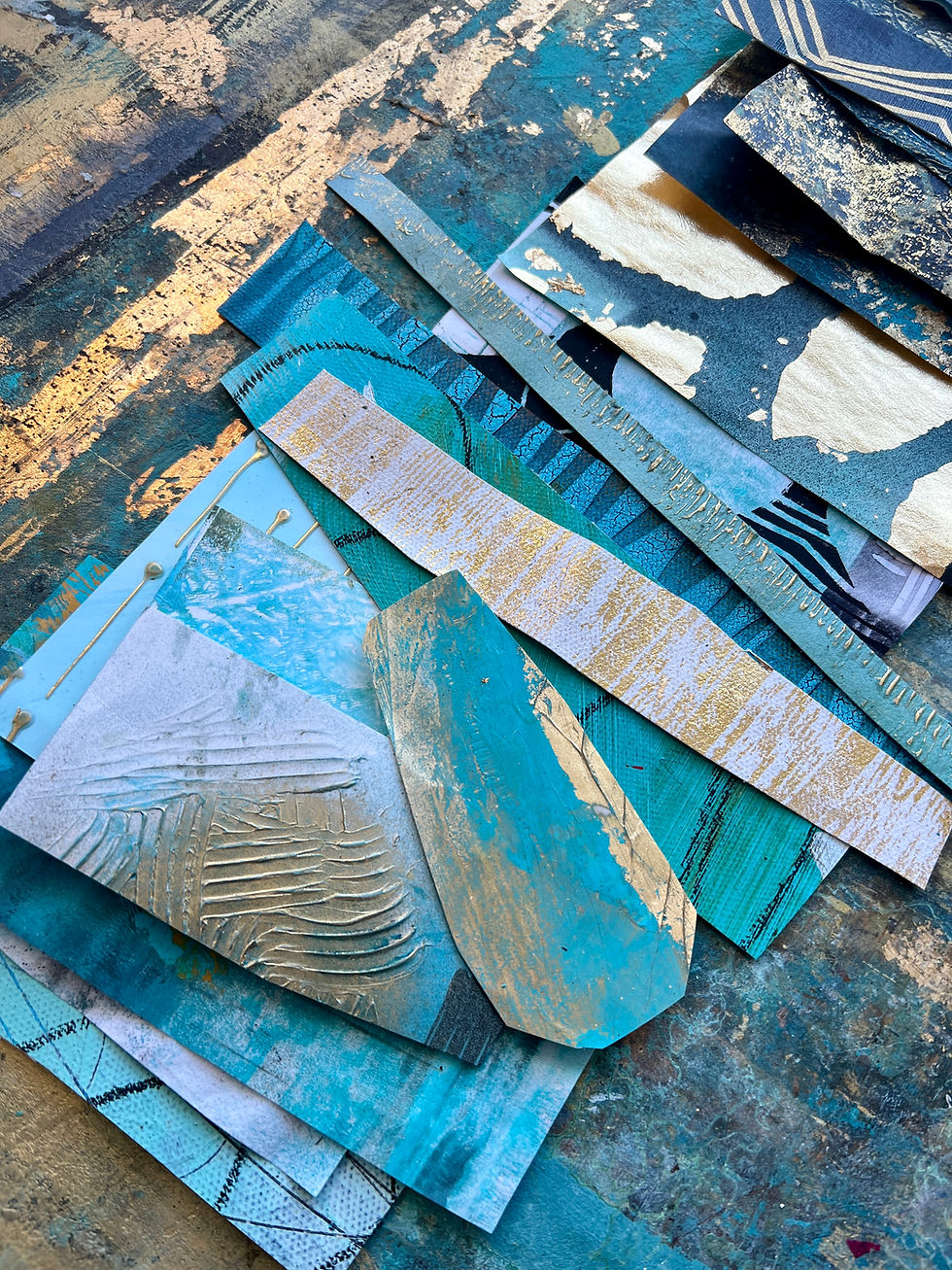Thumbnail: Handmade Collage Scrap Pack - Mixed