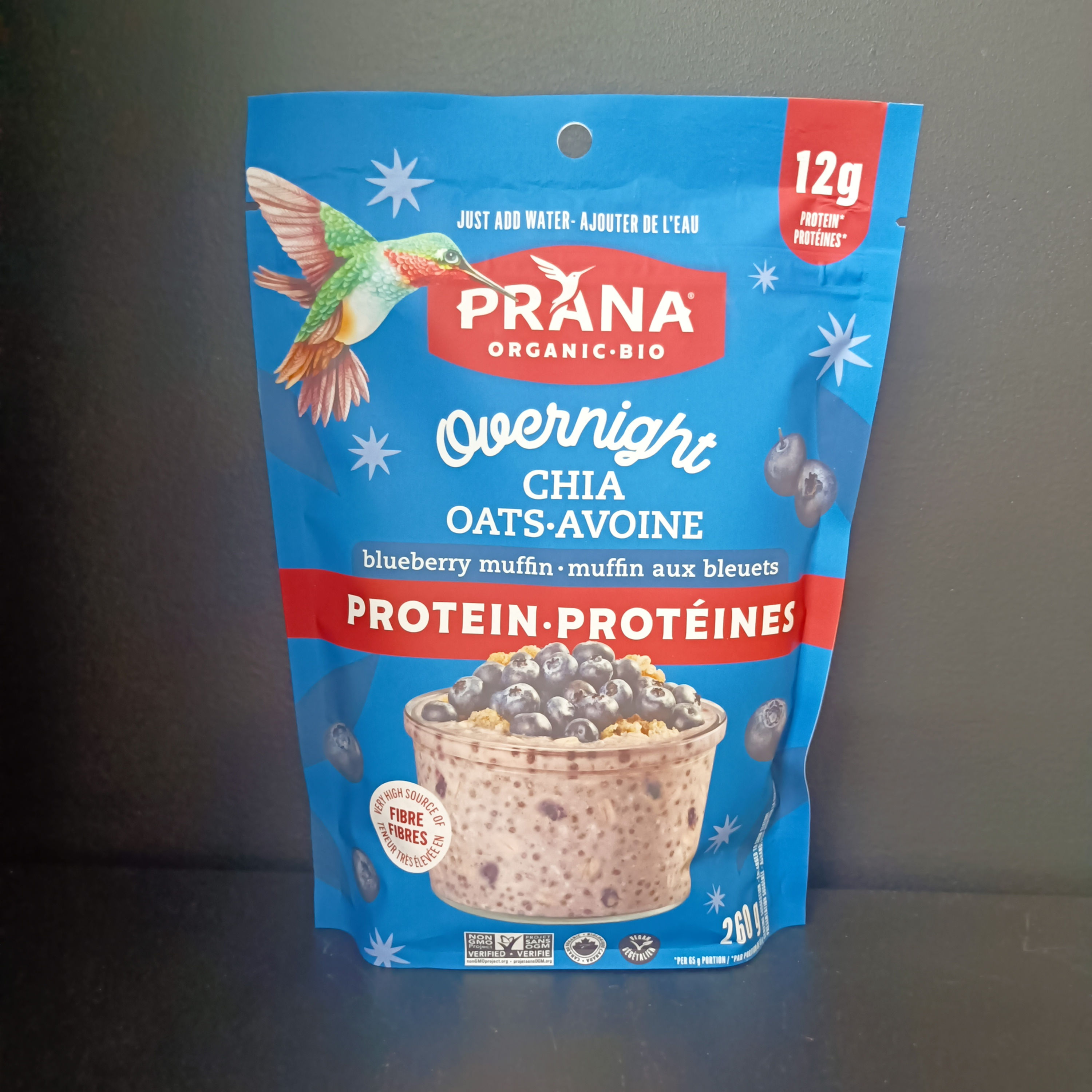 Prana Protéines Muffin bleuet 260 gr