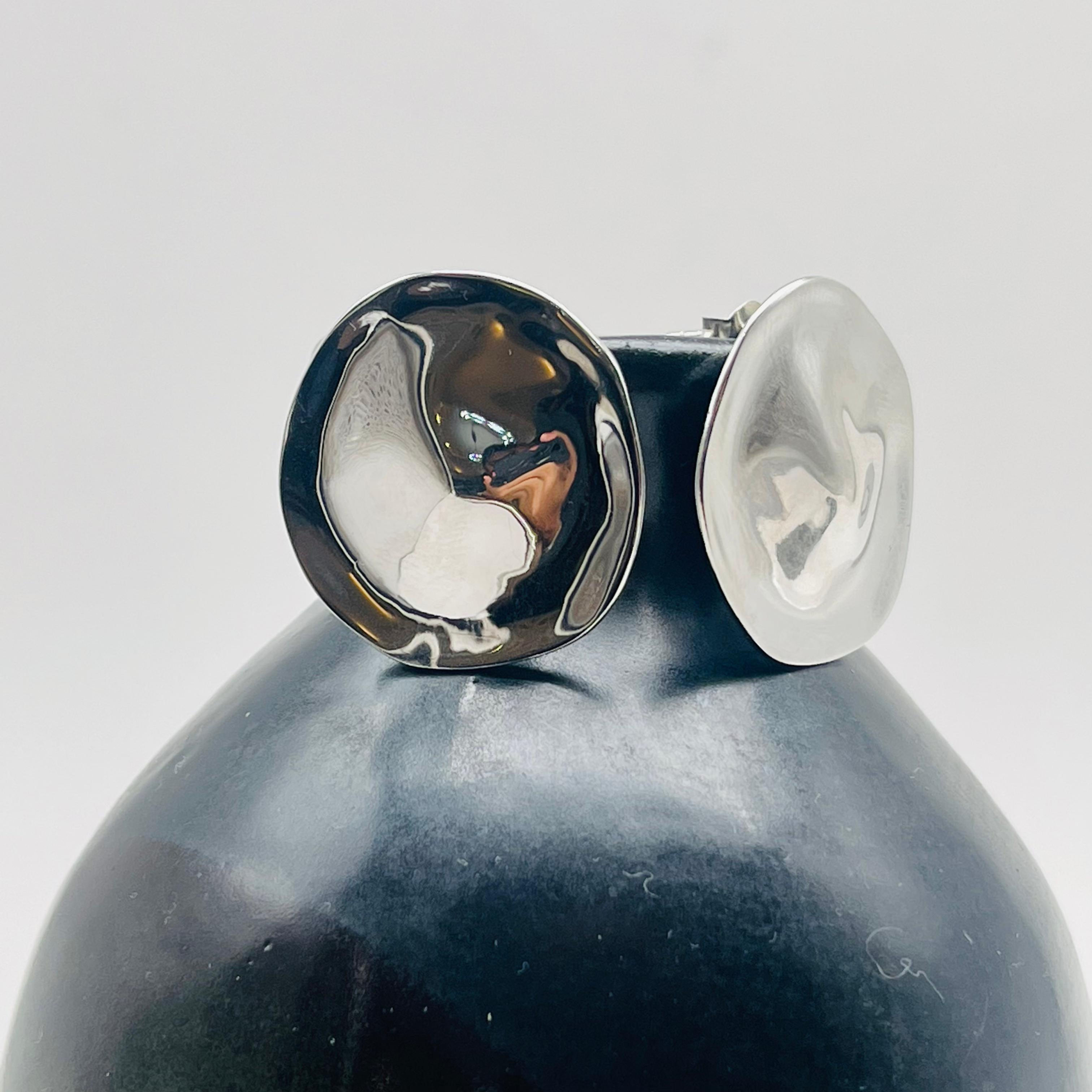 Irregular Shaped Round Earrings