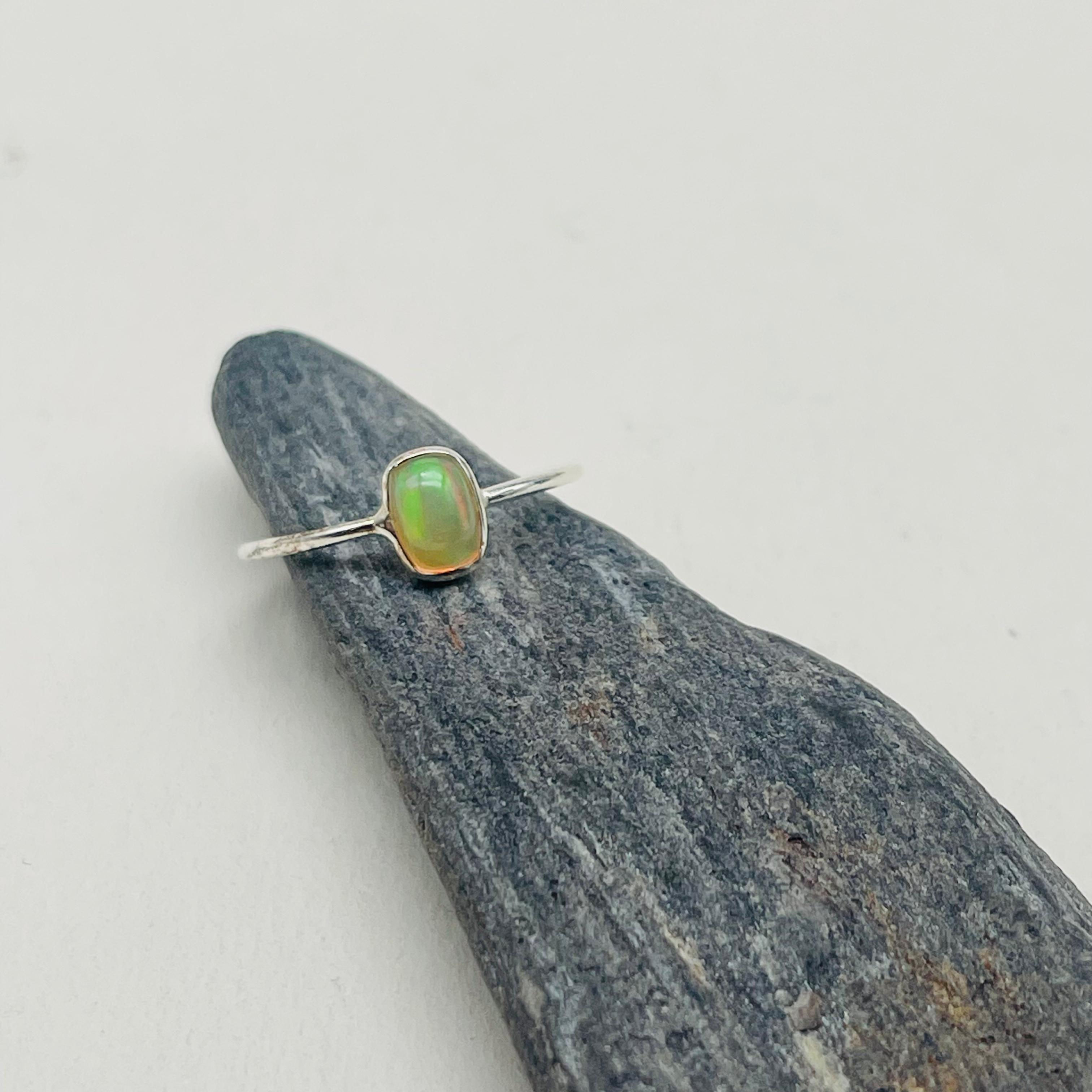 Dainty Ethiopian Opal Ring