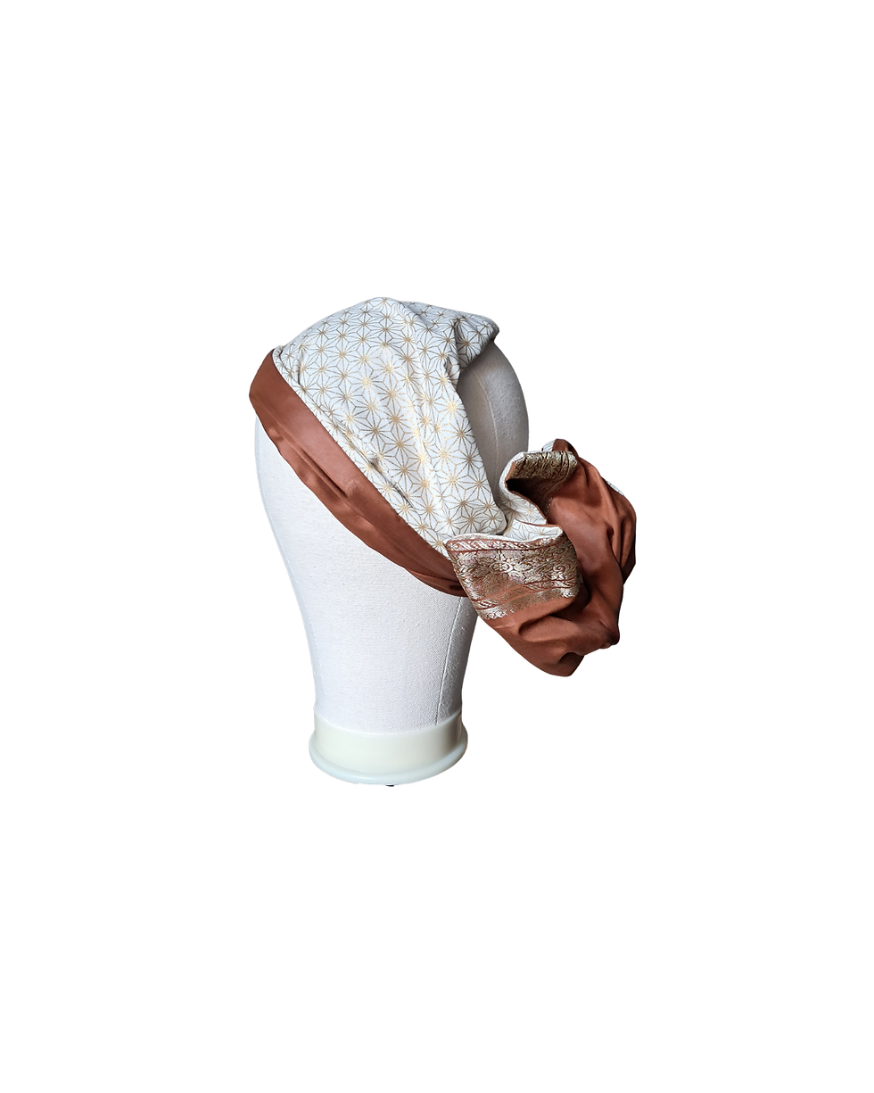 Thumbnail: Sprkly Hetzi — Golden Asanoha & Chestnut Brocade (Reversible)