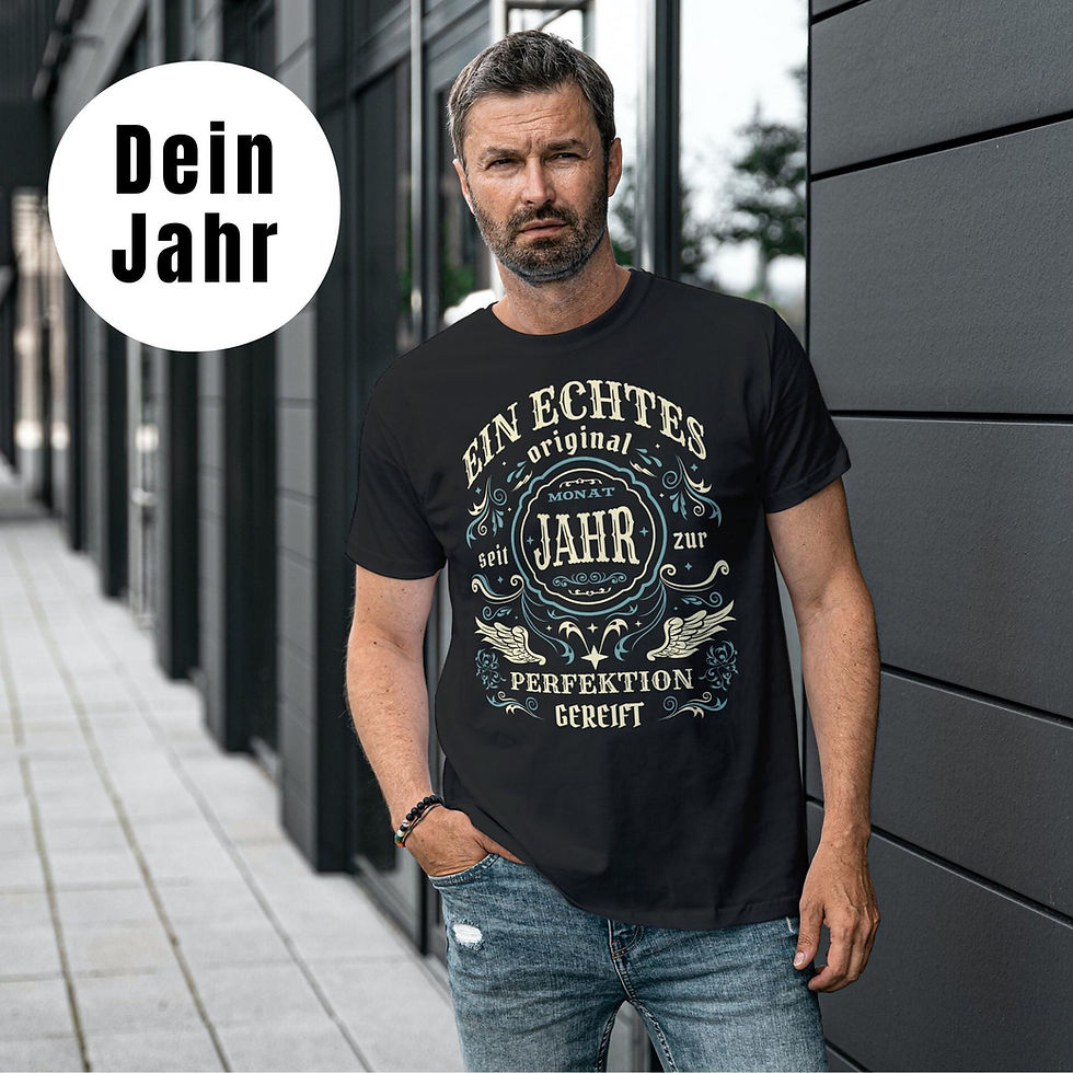 Personalisiertes T-Shirt mit Jahreszahl – Ein echtes Original
