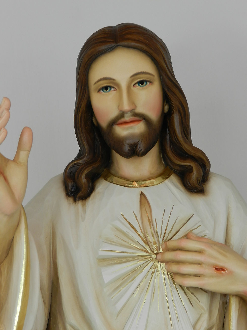 Miniaturbild: Barmherziger Jesus  30 cm. color, mit kurzen Stahlen