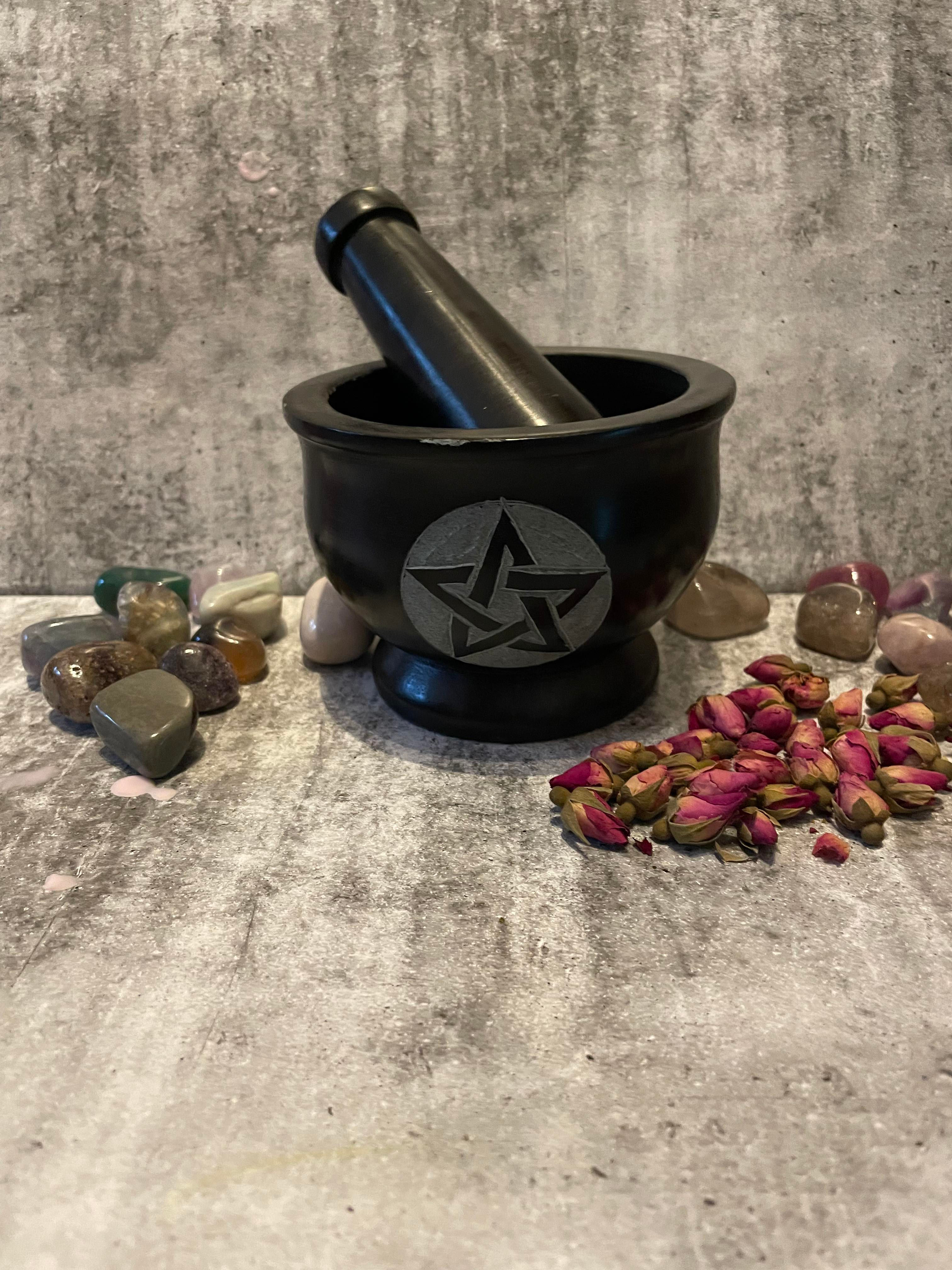 Mortar and Pestle - Soapstone Pentacle