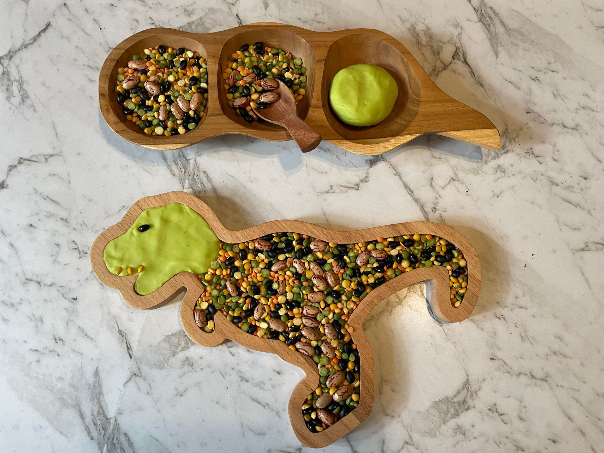T Rex Sensory Tray