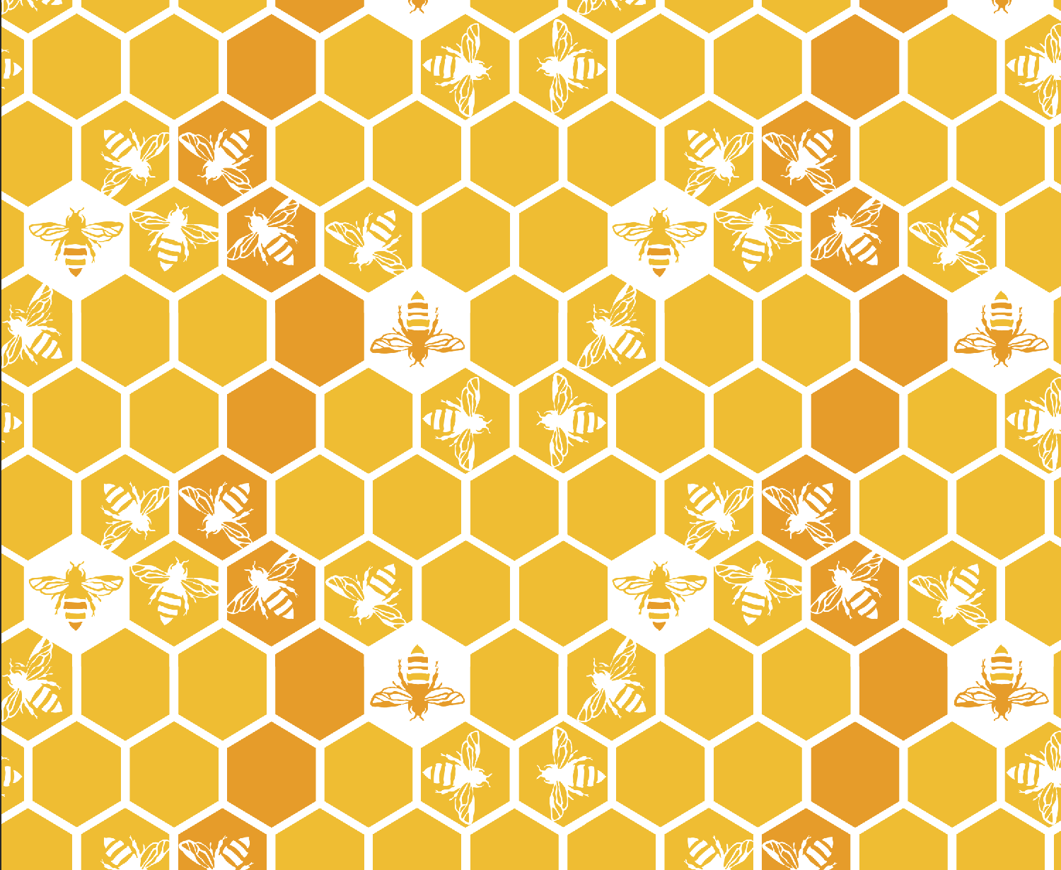 Honey Bees on Honeycomb repeat