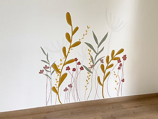 Fresque murale Les Lettres de Rose