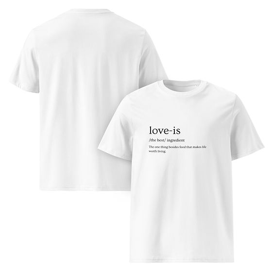 Classic organic cotton t-shirt LOVE definition | Vito Coppola