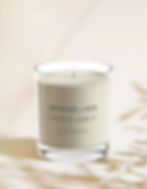 Secret Garden clear scented candle with Spread Love message, Valentine’s Day gift idea by Vito Coppola