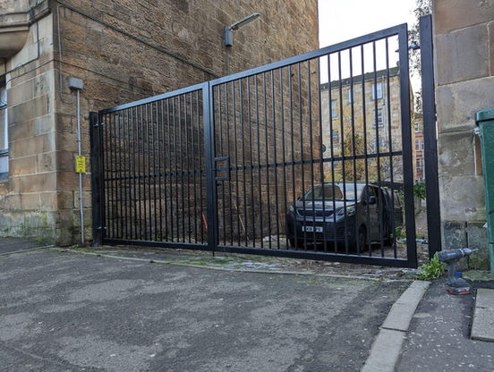 Trusted electric metal swing gate installation in Glasgow