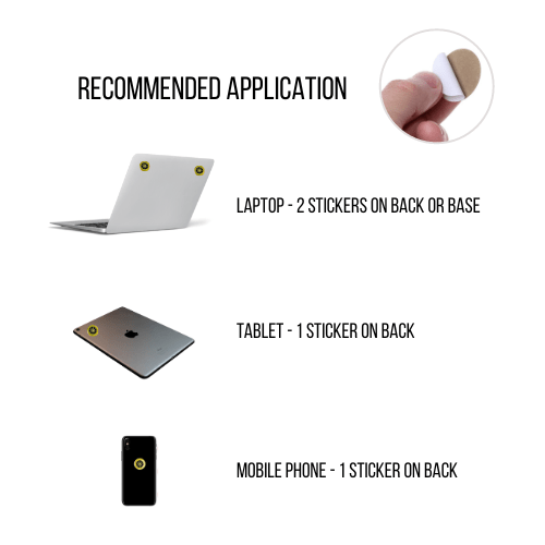 Thumbnail: EMF Protection Phone Stickers - Set of 6