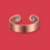 Thumbnail: Pure Copper Magnetic Therapy Ring - Plain Brushed - Standard Size