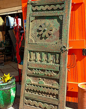 porte berbère en bois sculptée, pièce unique