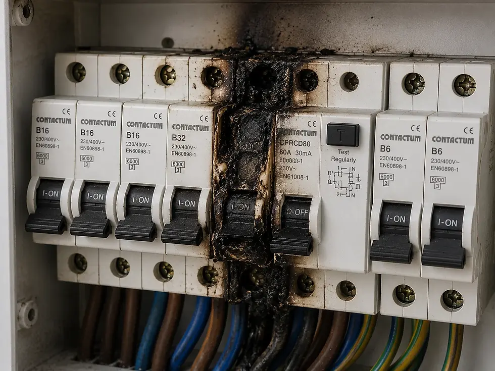 overloaded consumer unit