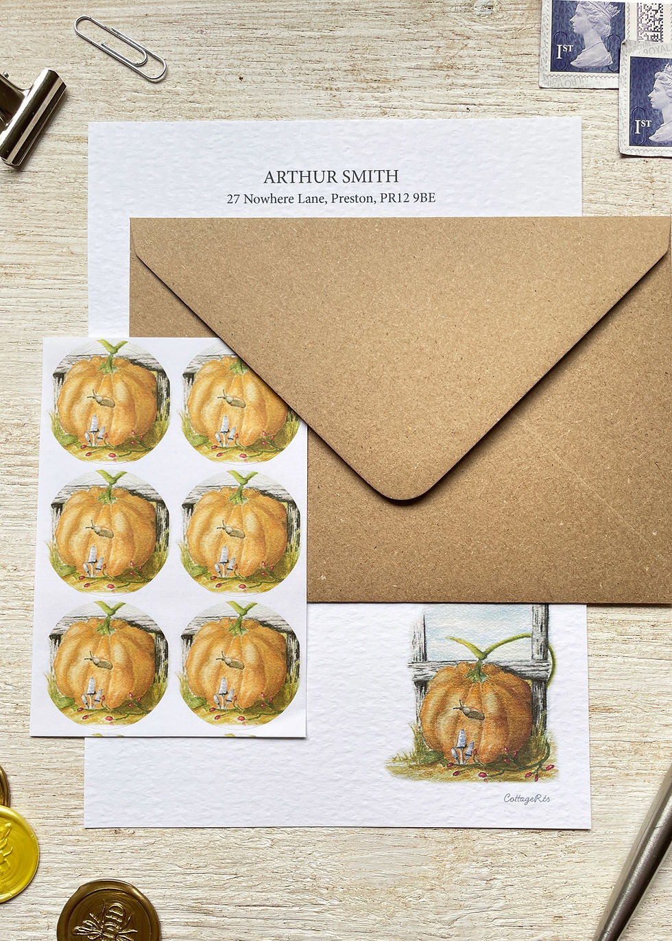 Thumbnail: Personalised Pumpkin Letter Writing Set
