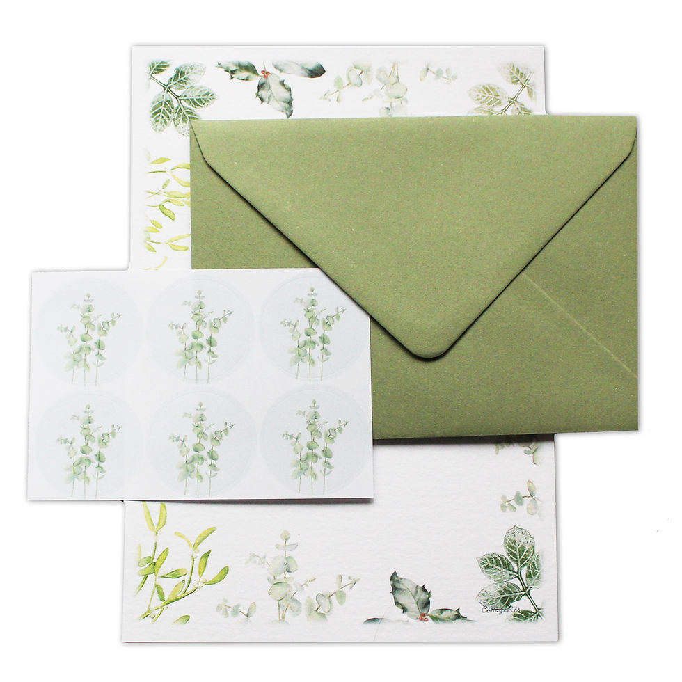 Evergreen Letter Writing Paper and Envelope Set