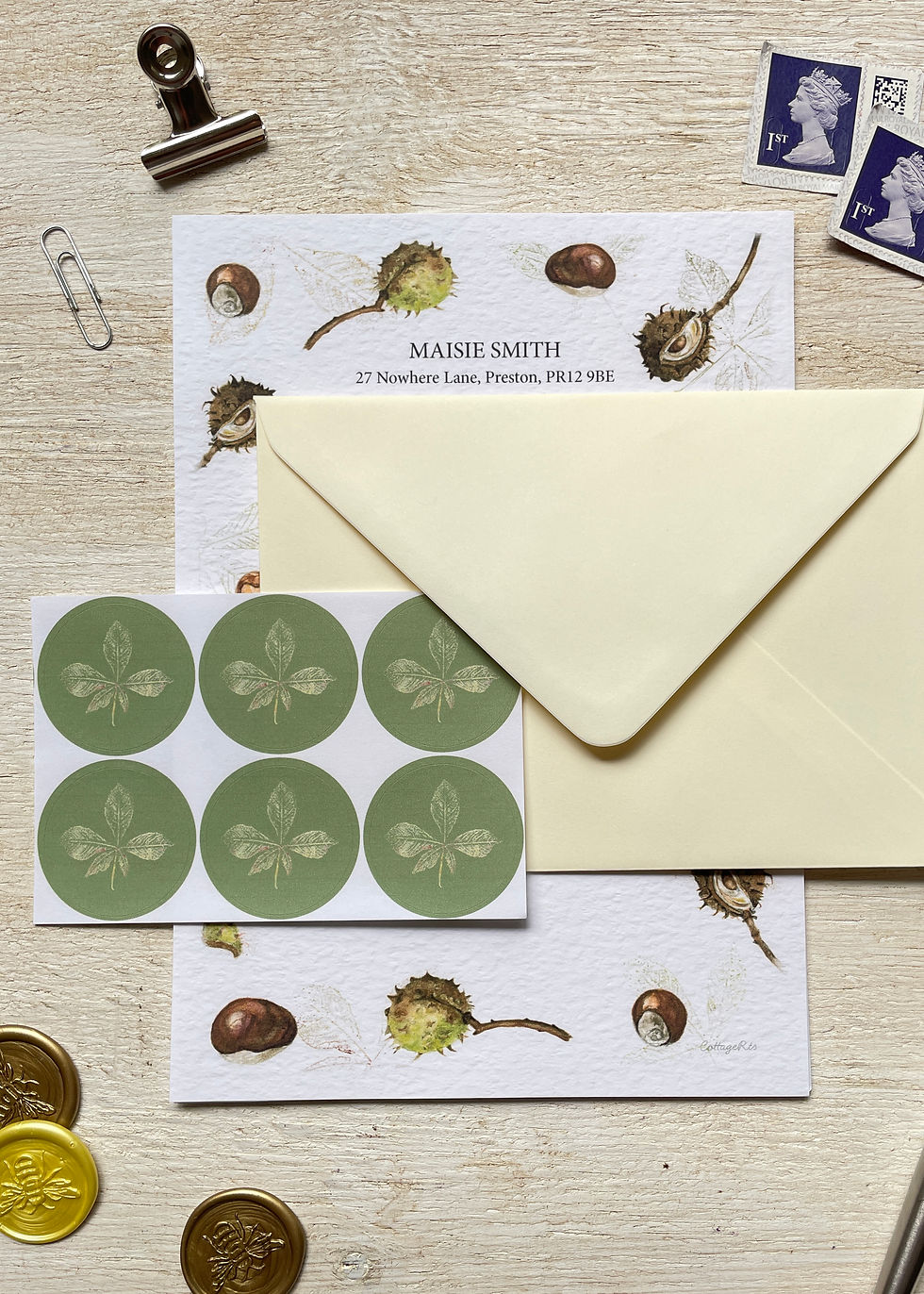 Thumbnail: Personalised Conker Letter Writing Set