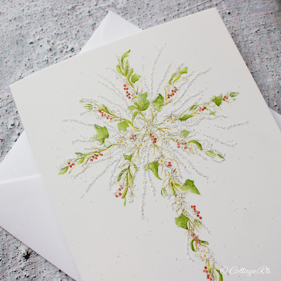 Thumbnail: Star of Bethlehem Religious Christmas Card Close Up