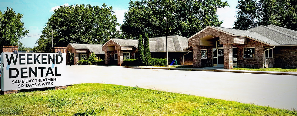 front side of the  building