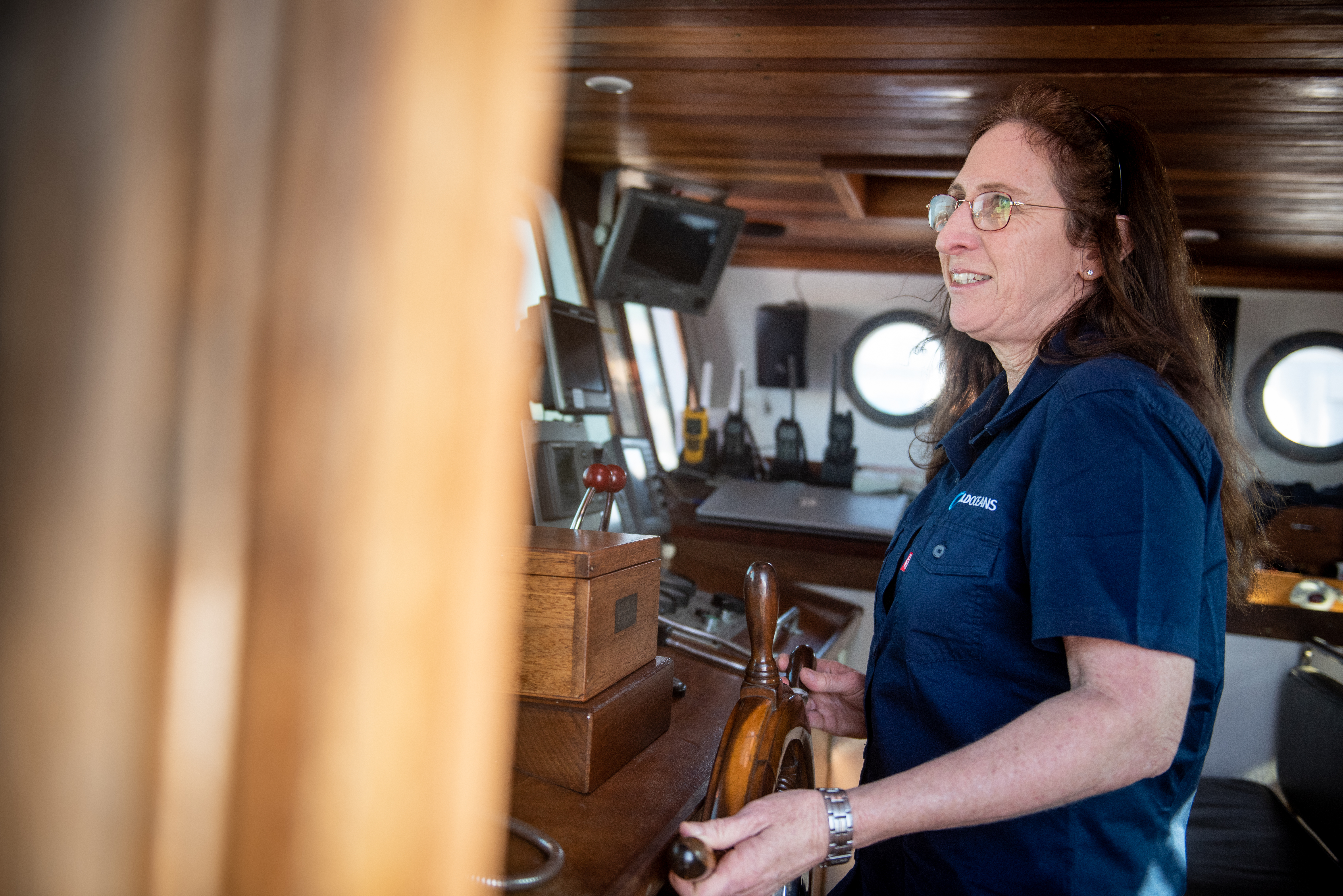 Dr. Jean Harris steering Angra