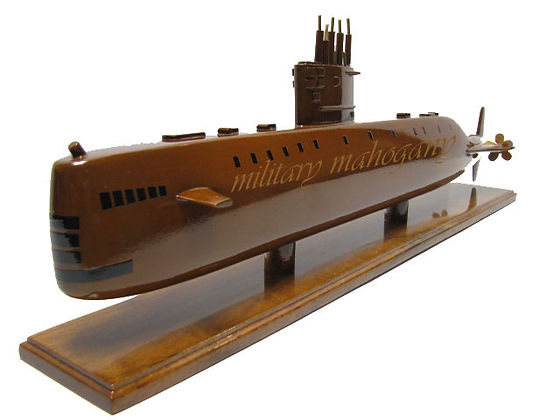 【10】米国海軍 USS SAILFISH SS-572 特大ブラーク 木製盾 SSN 571 USS Nautilus | Military Mahogany