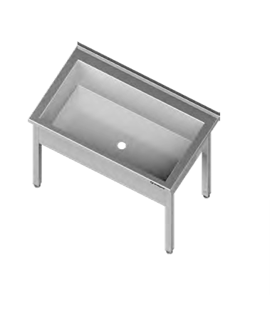 Miniaturbild: TS 00  TOPFSPÜLE MIT EINEM BECKEN, 300 MM BECKENHÖHE   H=850 MM