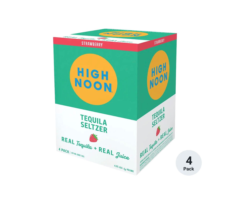 High Noon Hard Seltzer Tequila Strawberry 4pack Liquor