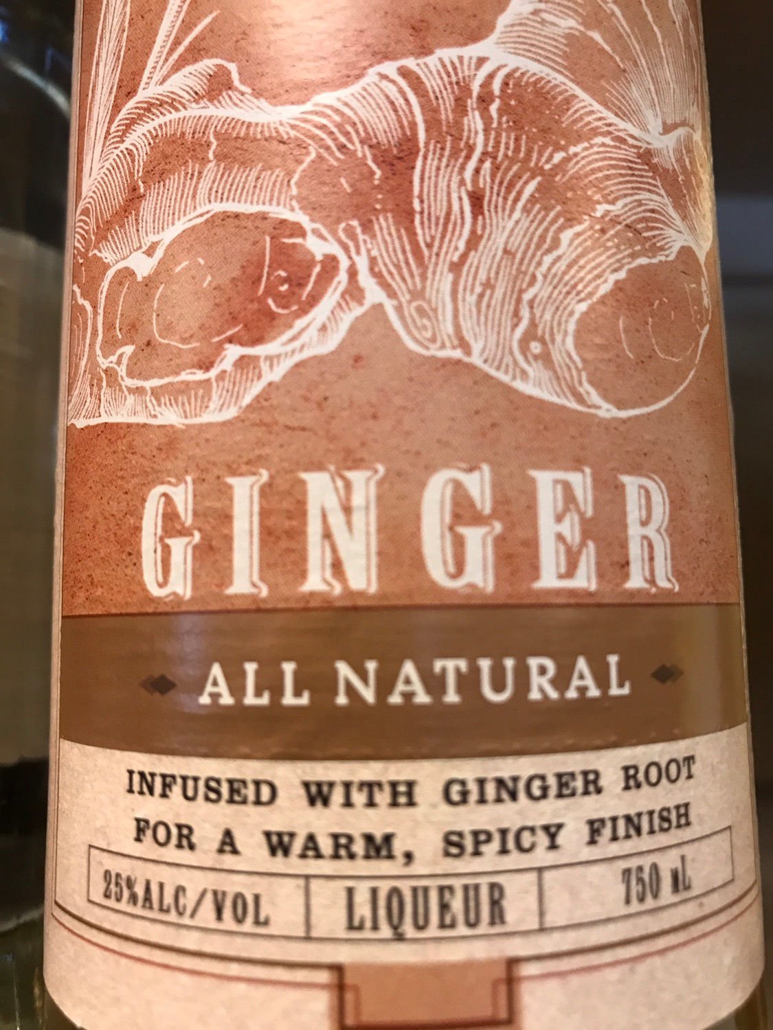 STIRRINGS GINGER LIQUER -  750ML