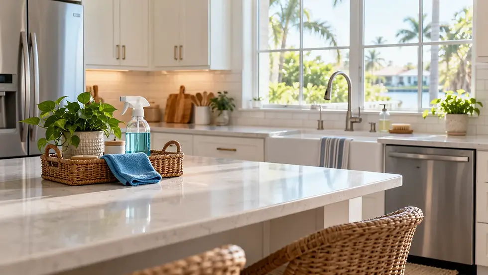 Deep cleaning vs regular cleaning in a residential kitchen