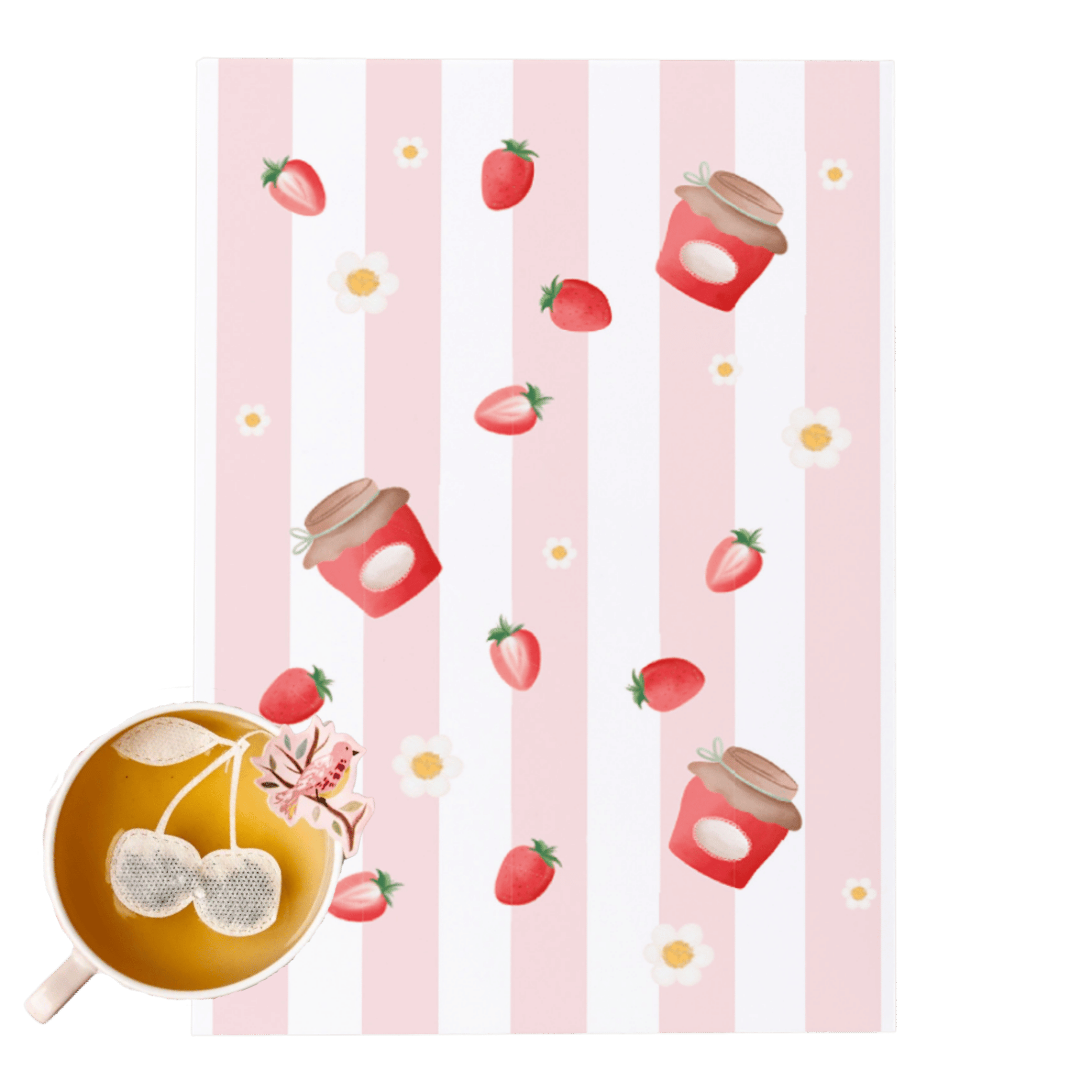 Brievenbuscadeau “Zomerfruit”, kaart met thee 🍒