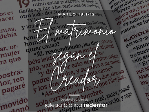 El matrimonio según el Creador | Mateo 19:1-12