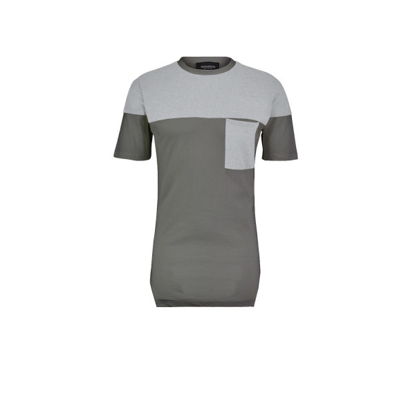 SSD-721Two Colored Long Tee — beeld 1