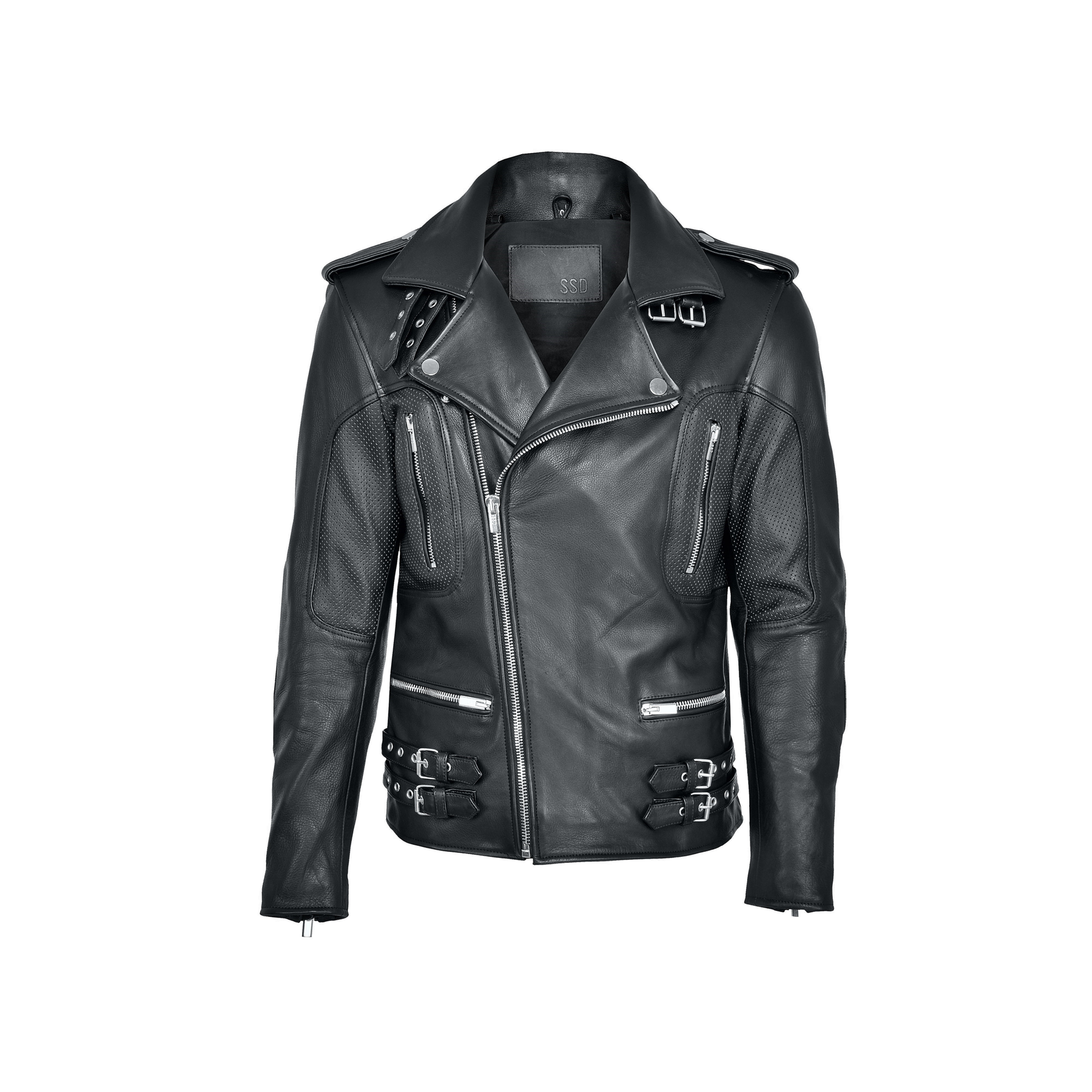 SSD-628 Leather Biker Jacket — beeld 1